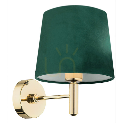 Prüfen Wandlampe Argon PONTE PLUS Messing Grün E27 8105
