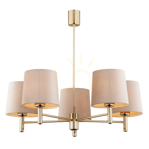 Prüfen Kronleuchter Argon PONTE PLUS Beige Dunkelmessing 5xE27 2105