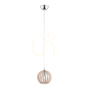 Pendelleuchte Argon Portoryko 3678 hellbraun mit Chrom E14 small 0