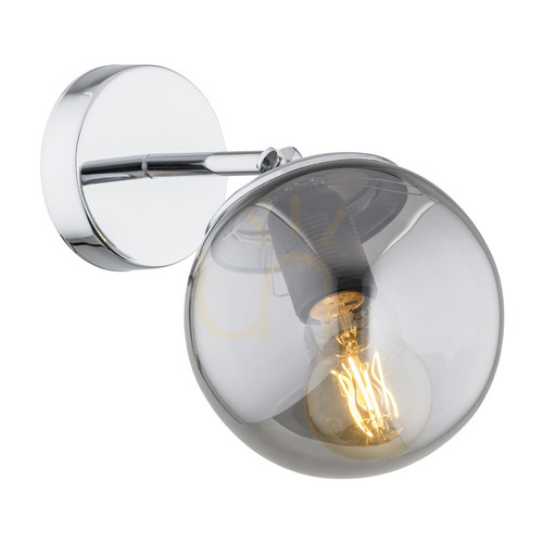 Prüfen Wandleuchte Argon SATELITE 3989 Graphit Lister und Chrom, Glas, E27 max 15 W, IP44, 220 × 150 × 230 mm