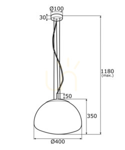 Pendelleuchte ARGON TRINI schwarz Glas Stahl E27 4351 small 3
