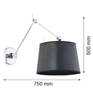 Wandleuchte ARGON ZAKYNTOS schwarz E27 3547 small 1