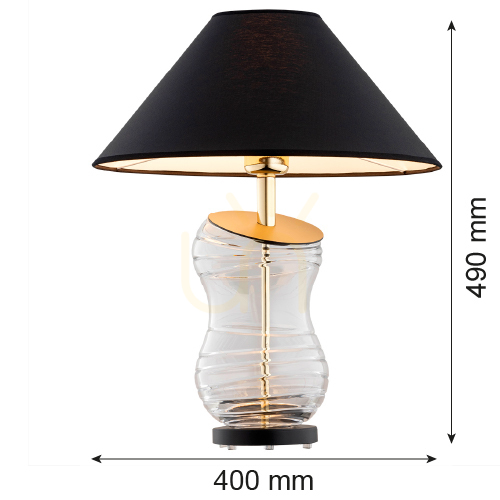 Aussicht Tischlampe Argon Veneto Schwarz E27 8037 Tischlampe Argon Veneto Schwarz E27 8037