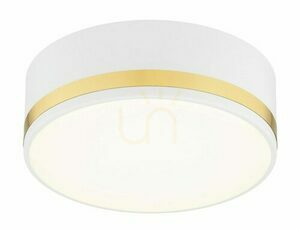 Plafond Argon Amore Weiß Gold 2xE27 Glas Stahl 7035 small 3