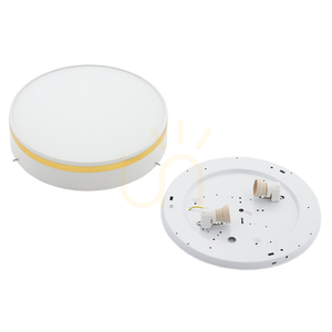 Plafond Argon Amore Weiß Gold 2xE27 Glas Stahl 7035 small 5