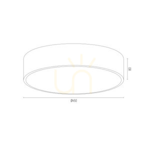 Plafond ARGON AMORE Weiß Gold 3x E27 450 mm 6138 small 6