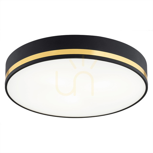Prüfen Plafond Argon AMORE schwarz gold E27 2-flammig 7041