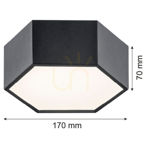 Plafond ARGON Arizona schwarz LED 10W 1150 lm 3824 small 7