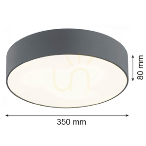 Plafond ARGON DARLING grau 2x E27 659 small 6