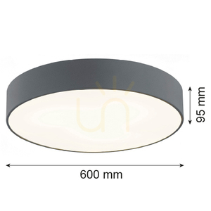 Plafond ARGON DARLING 5xE27 grau 600 mm IP20 2083 small 4
