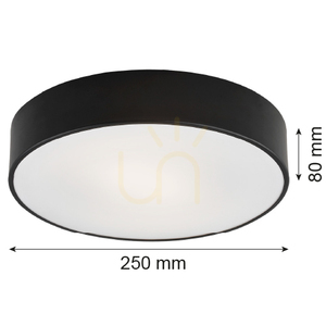 Plafond Argon DARLING 3081 Schwarz 2x E27 IP20 7 Plafond Argon DARLING 3081 Schwarz 2x E27 IP20 small 7