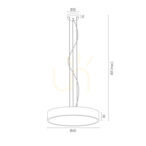 Pendelleuchte ARGON DARLING LED schwarz 35W 3352 small 2
