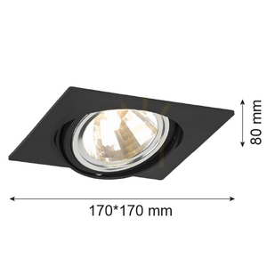 Einbauleuchte ARGON OLIMP schwarz G9 3656 small 1