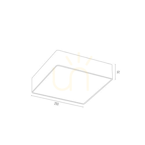Anzeige Plafond ARGON Ontario LED Weiß 15W 250 mm 3572 Plafond ARGON Ontario LED Weiß 15W 250 mm 3572