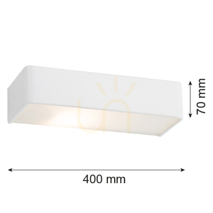 Wandleuchte ARGON RODAN weiß 2xE27 400 mm 656 small 2