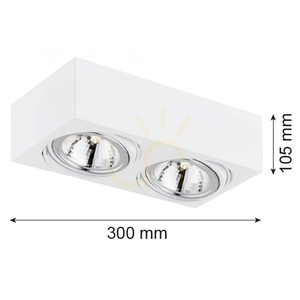 Plafond ARGON Rodos weiß 2xG9 581 small 1