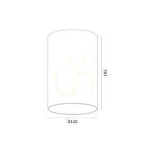 Deckenleuchte ARGON TUBO schwarz GU10 4909 BZ small 2