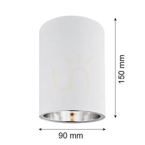 Weiße Deckenleuchte Argon TYBER 475, Aluminium, E27, IP20 small 1