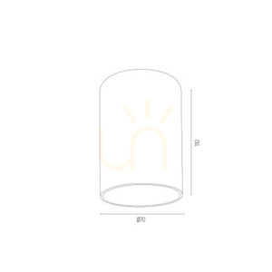 Deckenleuchte Argon TYBER 3119 weiß GU10 1 × 5 W small 2