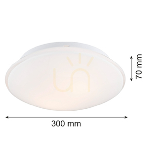 Plafond ARGON GIN weiß Glas 2xE27 IP20 300x300 mm 694 small 5