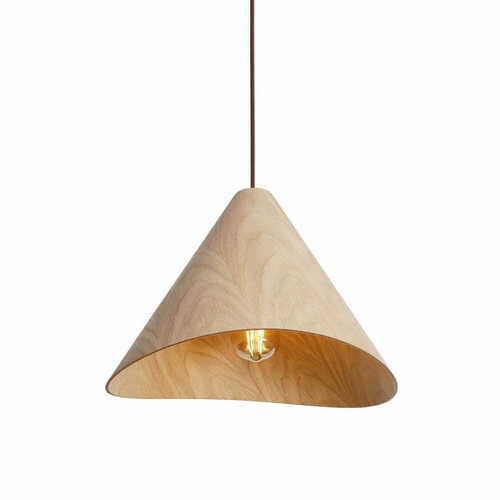 Prüfen Pendelleuchte Max Light Sakura P0547 Eiche Holz 33,5 cm