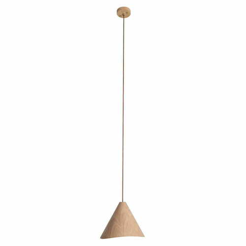 Prüfen Pendelleuchte Max Light Sakura P0547 Eiche Holz 33,5 cm