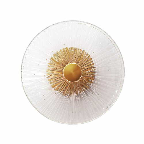 Prüfen Wandleuchte Max Light Allure W0356 mattgold Metall Glas LED 28 cm