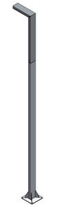 Gartenlaterne NORLYS Asker Pole Pro LED 19,9W 3000K Aluminium 5200GR small 0