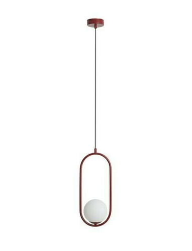 Prüfen Pendelleuchte Aldex Riva rot Metall Glas 1086G15