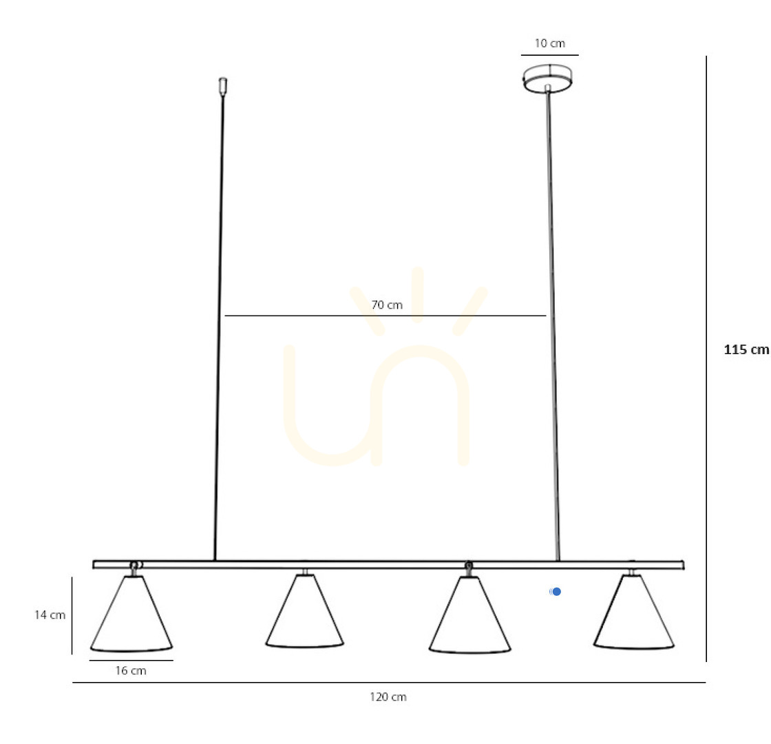 Aussicht Pendelleuchte Aldex Form 4 Schwarz Metall 4-flammig LED 1108L1 Pendelleuchte Aldex Form 4 Schwarz Metall 4-flammig LED 1108L1