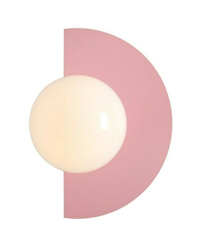 Prüfen Wandleuchte Aldex Loop Baby Rosa Metall Glas 1125C18