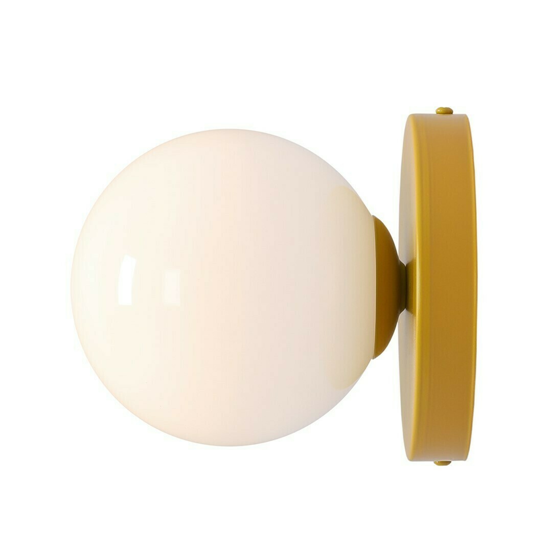 Prüfen Wandleuchte Aldex Ball II Senf Metall Glas 1x10W 1126C14_S Wandleuchte Aldex Ball II Senf Metall Glas 1x10W 1126C14_S