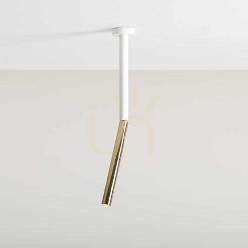 Prüfen Aldex Stick White S Deckenstrahler Weiß-Gold 42 cm G9 1067PL_G_S