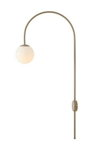 Prüfen Wandleuchte Aldex Una Beige Glas Metall E14 1116C17