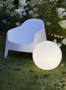 Set dekorativer Gartenkugeln - LUNA BALL 20, 30, 40 cm inkl. Befestigungsmaterial, 3m Kabel, Spieß - PREMIUM - UV small 12