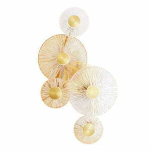 Wandleuchte Max Light Allure W0357 5-flammig mattgold Metall Glas LED 3000K small 0