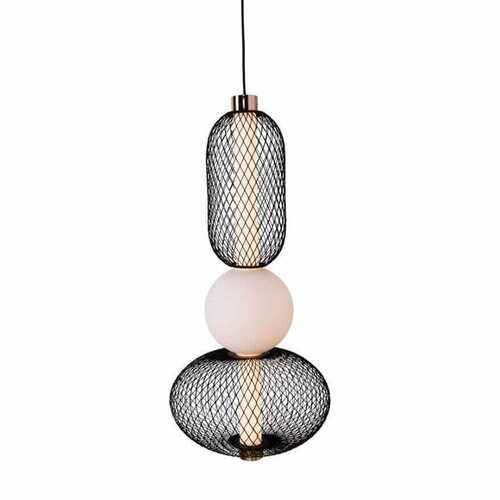 Prüfen Pendelleuchte Max Light Bora P0591 schwarz gold 22 cm LED 10W