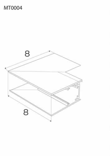 Prüfen Sammelschienenverbinder Max Light MAX MT0004 schwarz Aluminium 8x8 cm