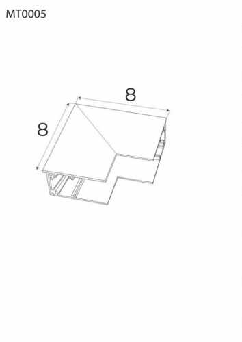 Prüfen Sammelschienenverbinder Max Light MAX MT0005 schwarz Aluminium 8x8 cm