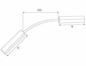 Sammelschienenverbinder Stromversorgung Max Light MAX Magnetic schwarz 31,5 cm MA0003 small 1