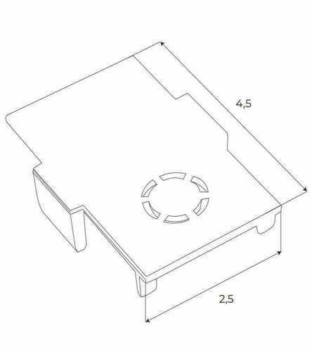 Prüfen Endkappe Max Light MAX Magnetic MA0011 schwarz für Sammelschiene