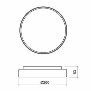 Plafond IP65 Pin260 13W 3000/4000K Weiß 0 Plafond IP65 Pin260 13W 3000/4000K Weiß small 0