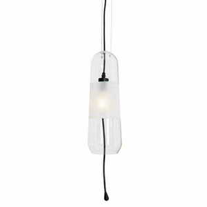 Pendelleuchte Max Light Mauri P0588 schwarz mit transparentem Glas E14 12,5 cm small 1