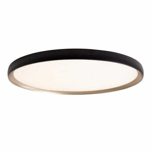 Prüfen Plafond Max Light VIK C0237 schwarz-gold LED 48 cm 45W Metall