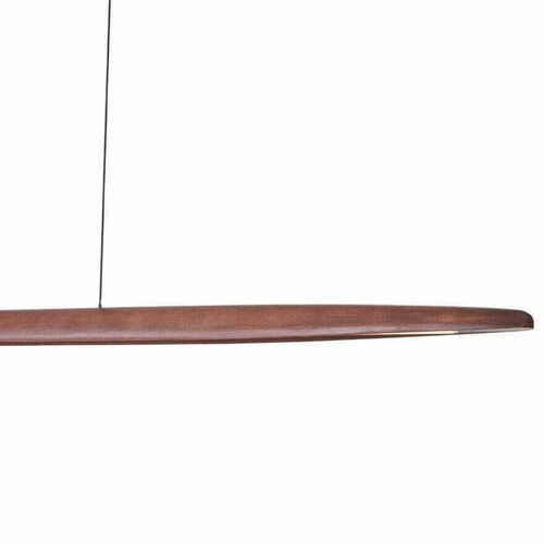 Prüfen Pendelleuchte Max Light Woody P0598 dunkles Holz LED 25W 130 cm