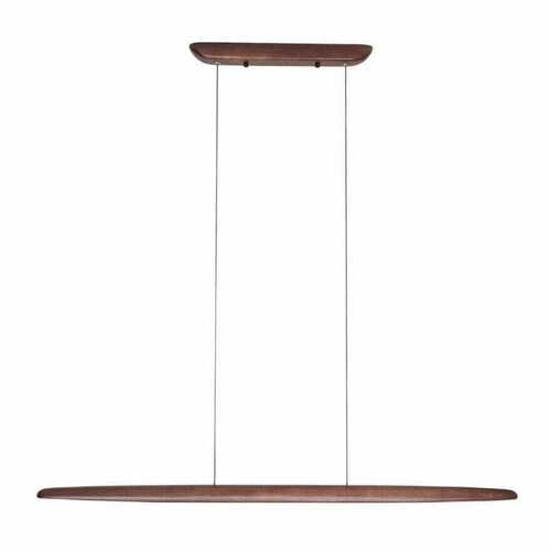 Prüfen Pendelleuchte Max Light Woody P0598 dunkles Holz LED 25W 130 cm
