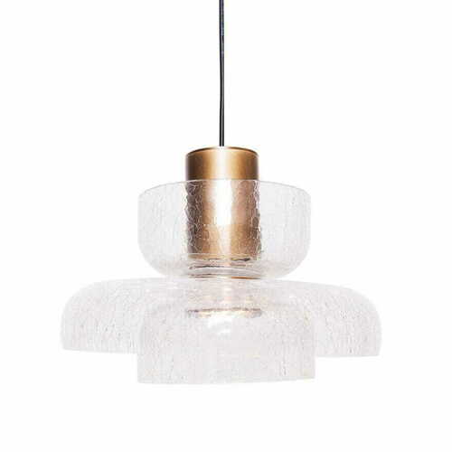 Prüfen Pendelleuchte Max Light Signature P0532 Messing Glas 22 cm LED 8W 3000K