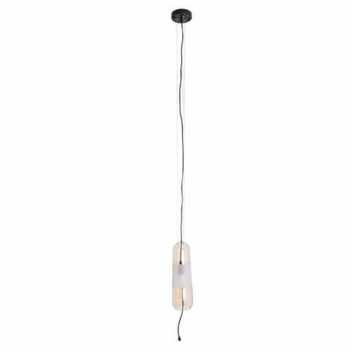 Prüfen Pendelleuchte Max Light Mauri P0589 schwarz Braunglas 12W Ø12 cm