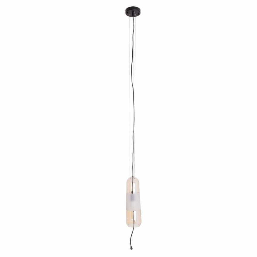 Prüfen Pendelleuchte Max Light Mauri P0589 schwarz Braunglas 12W Ø12 cm Pendelleuchte Max Light Mauri P0589 schwarz Braunglas 12W Ø12 cm