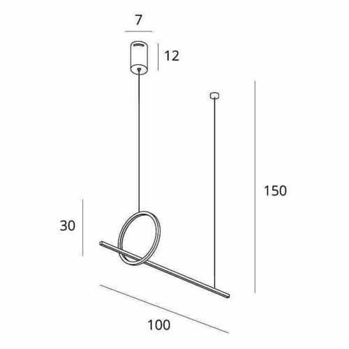 Prüfen Pendelleuchte Max Light Lozanna P0570D LED 18W gebürstete Bronze, 100 cm
